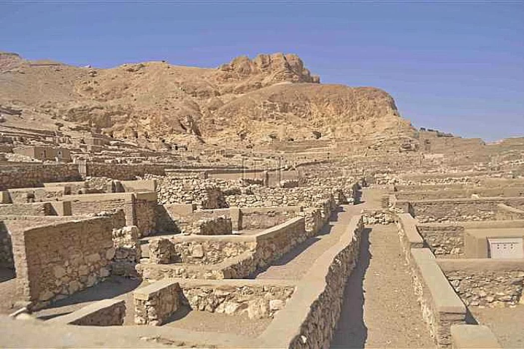 Villaggio di Deir el-Medina nella città di Luxor, Egitto